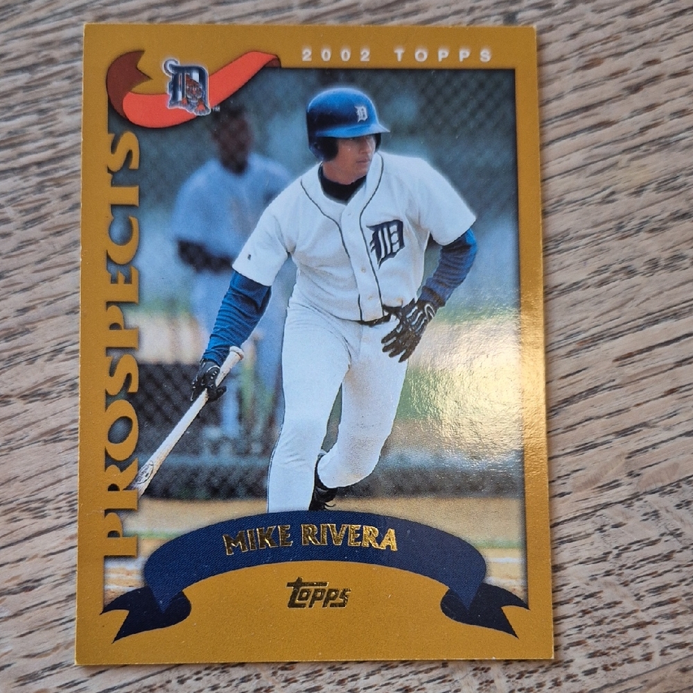 Topps Prospects Card with Gold and Blue Accents